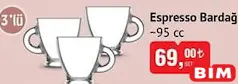 LAV ESPRESSO BARDAĞI 3'LÜ 95 CC